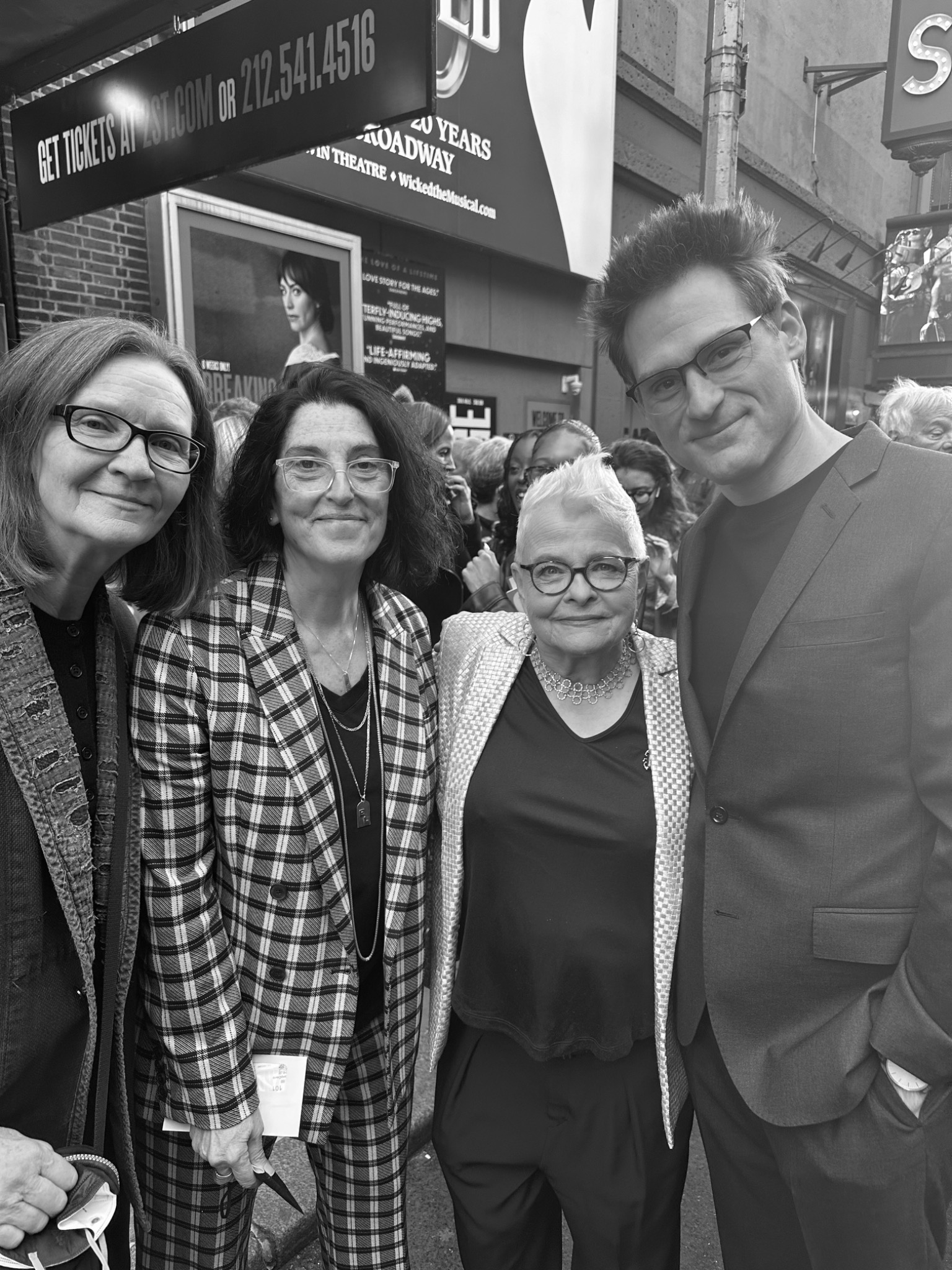 Kenneth Ferrone with members of a creative team